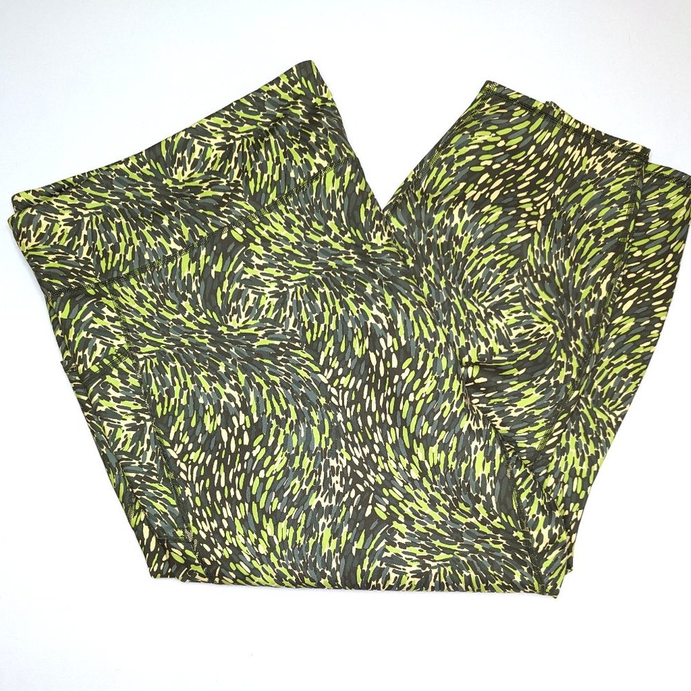 Zuda Olive Marble Regular Z-Move Seam Full-Length Leggings Women's Plus Size 5X